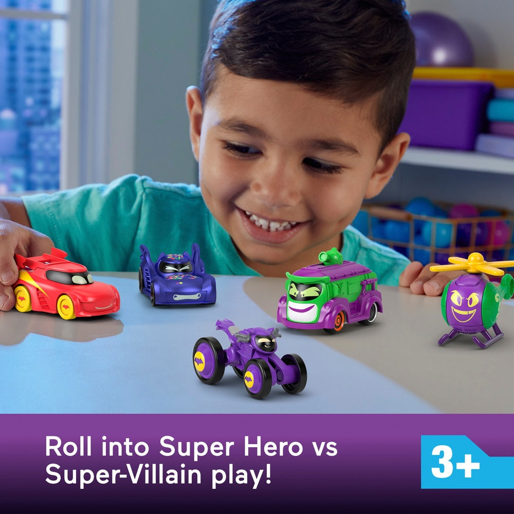 Fisher-Price Batwheels Dc: Prank Diecast Character Vehicle 5 Pack
