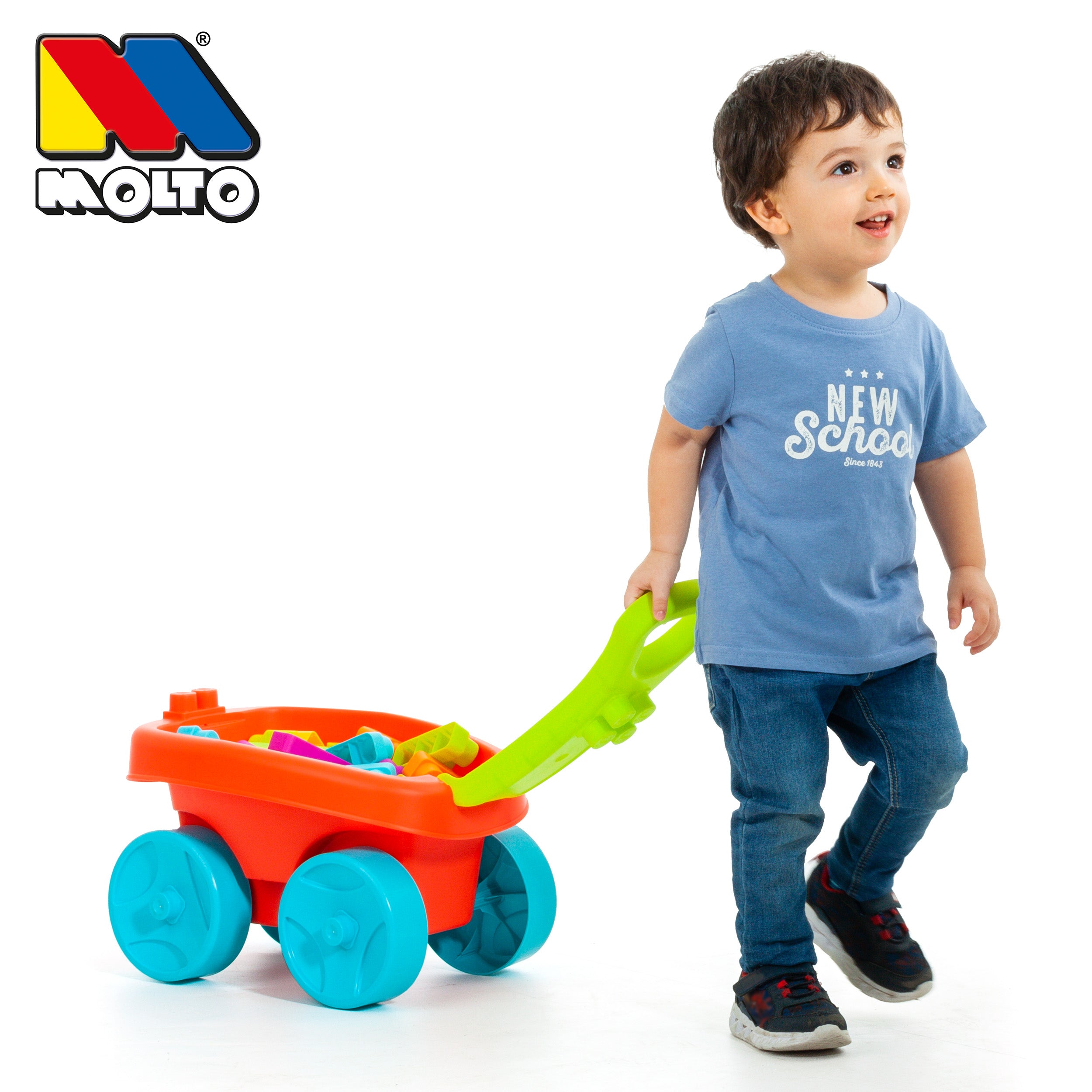 Wagon With 20 Molto Blocks