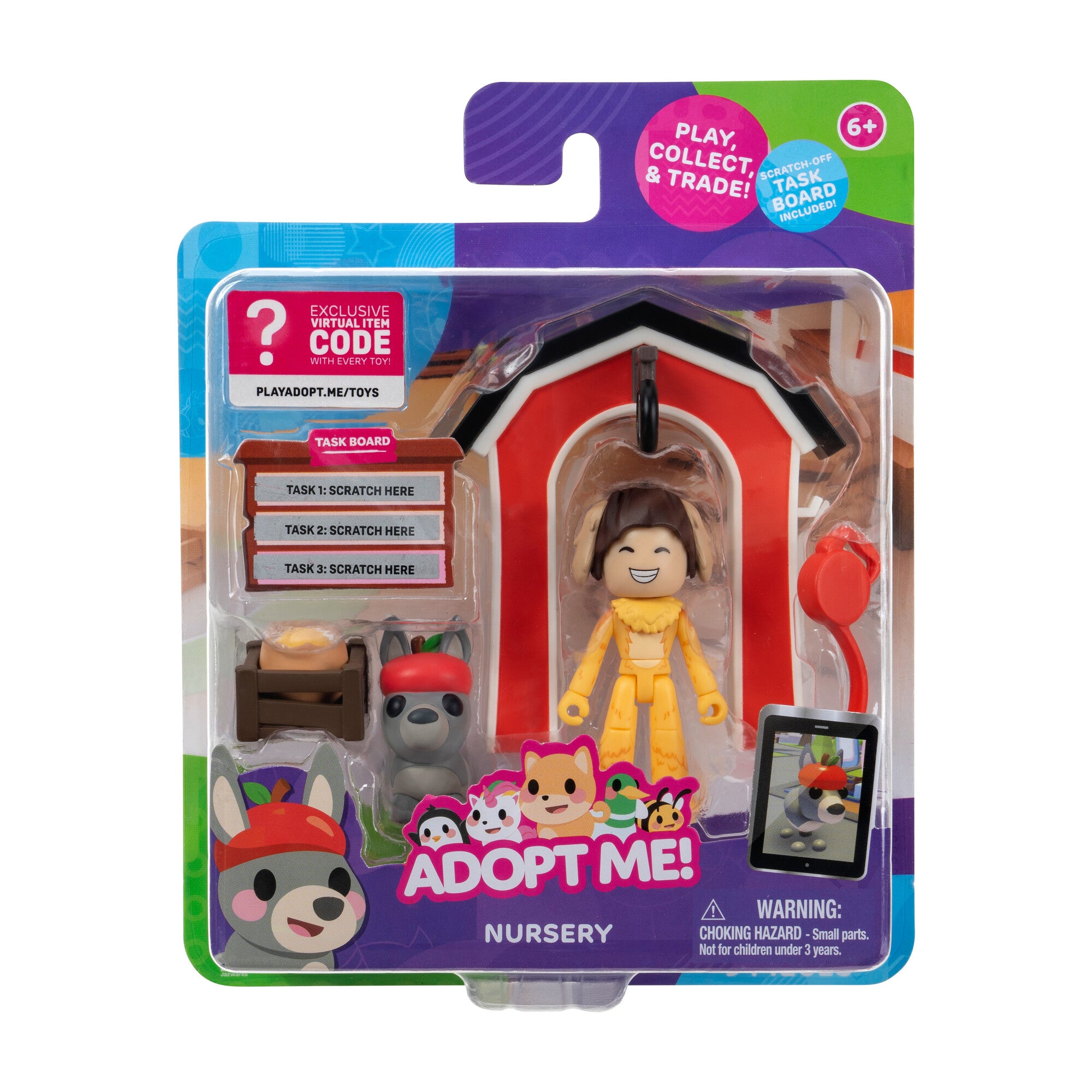 Adopt Me! Nursery - 2 Figure Friends Pack - Exclusive Virtual Item Code Included