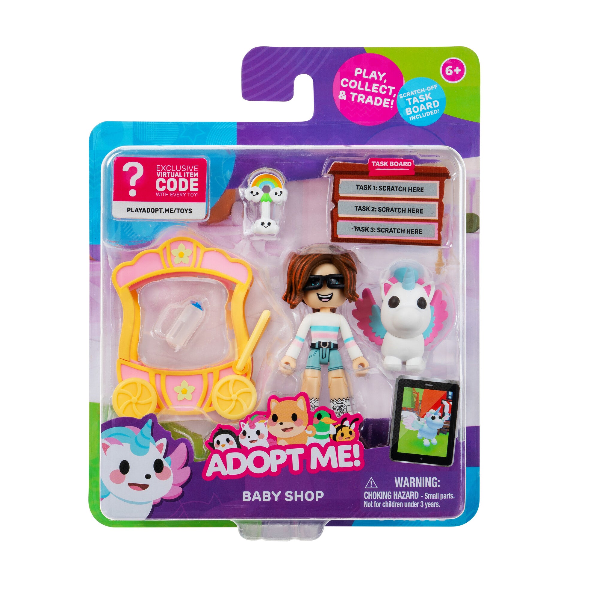 Adopt Me! Baby Shop - 2 Figure Friends Pack - Exclusive Virtual Item Code Included