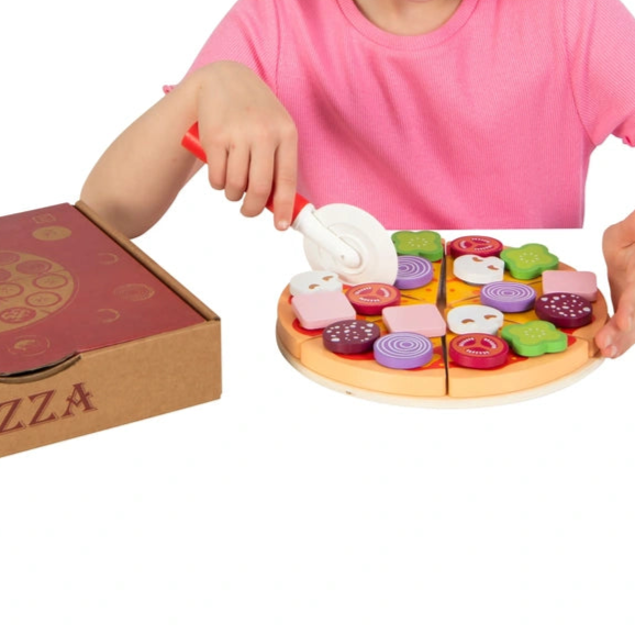 Kitchen Corner Wooden Pizza 28 Piece Set
