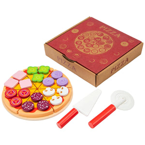 Kitchen Corner Wooden Pizza 28 Piece Set