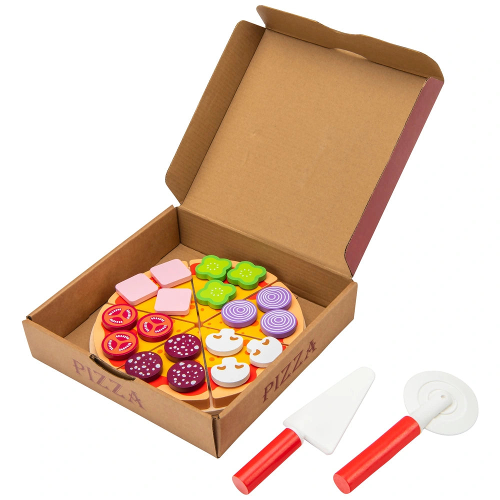 Kitchen Corner Wooden Pizza 28 Piece Set