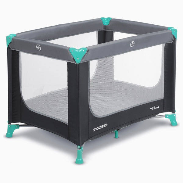 Miniuno Snoozelite Travel Cot Dark Aqua