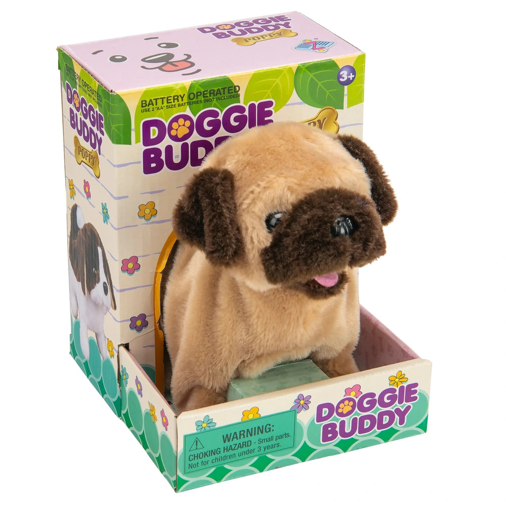 Doggie Buddy Poppy The Pug Plush Toy 17Cm