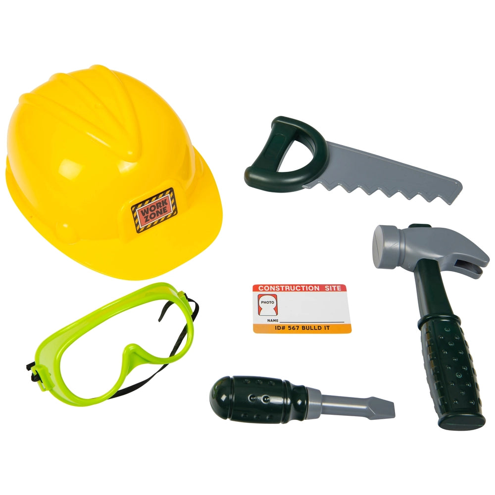 Construction Worker Costume And Accessories Dress-Up Set