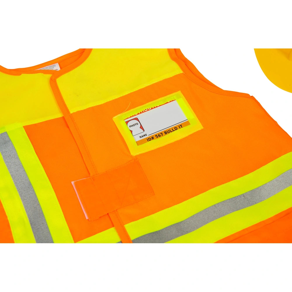 Construction Worker Costume And Accessories Dress-Up Set
