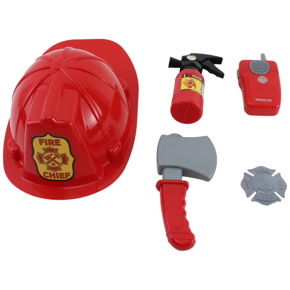 Fire Chief Costume And Accessories Dress-Up Set
