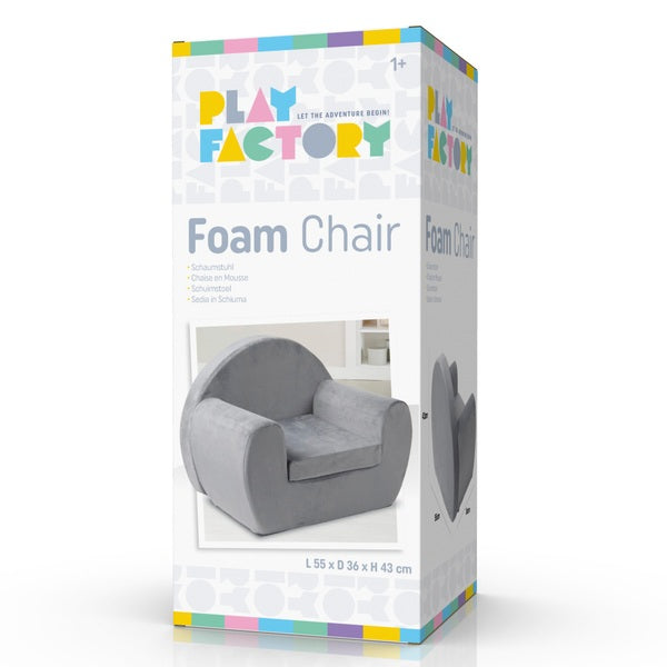 Play Factory Foam Chair In Grey