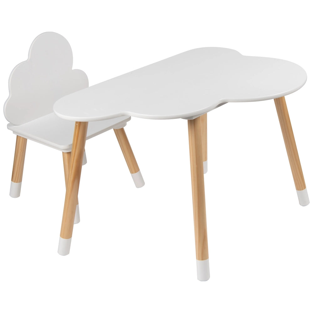 Squirrel Play Wooden Cloud Kids Table And Chair Set