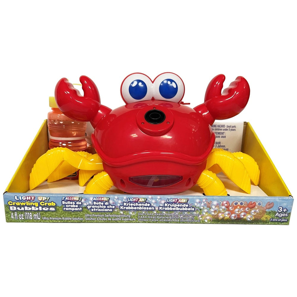 Light Up Crawling Crab Bubbles Toy