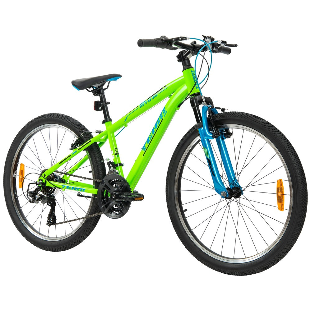 24 Inch Team Mountain Bike In Green And Blue