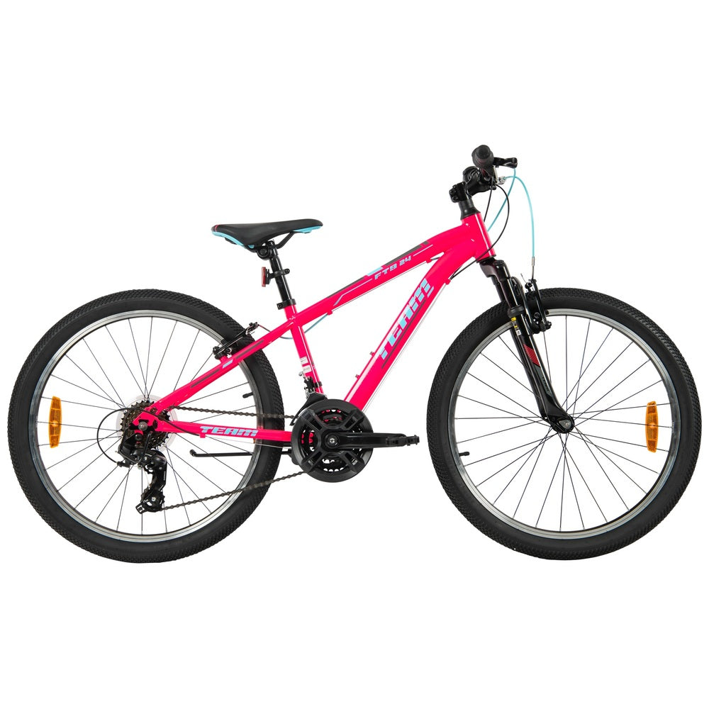 24 Inch Team Mountain Bike In Pink And Sky Blue