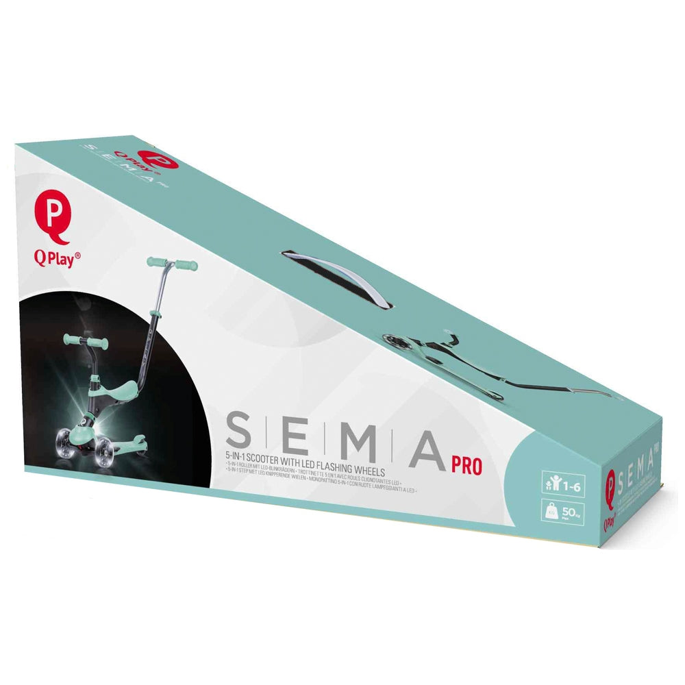 Qplay Sema 5-In-1 Led Scooter In Mint