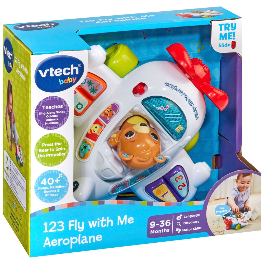 Vtech Baby 123 Fly With Me Aeroplane Toy