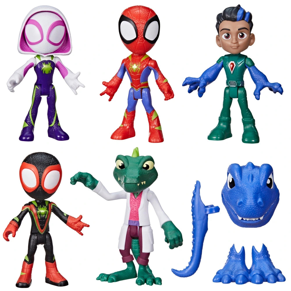 Marvel Spidey And His Amazing Friends Dino-Webs, Dino Heroes & Lizard Set