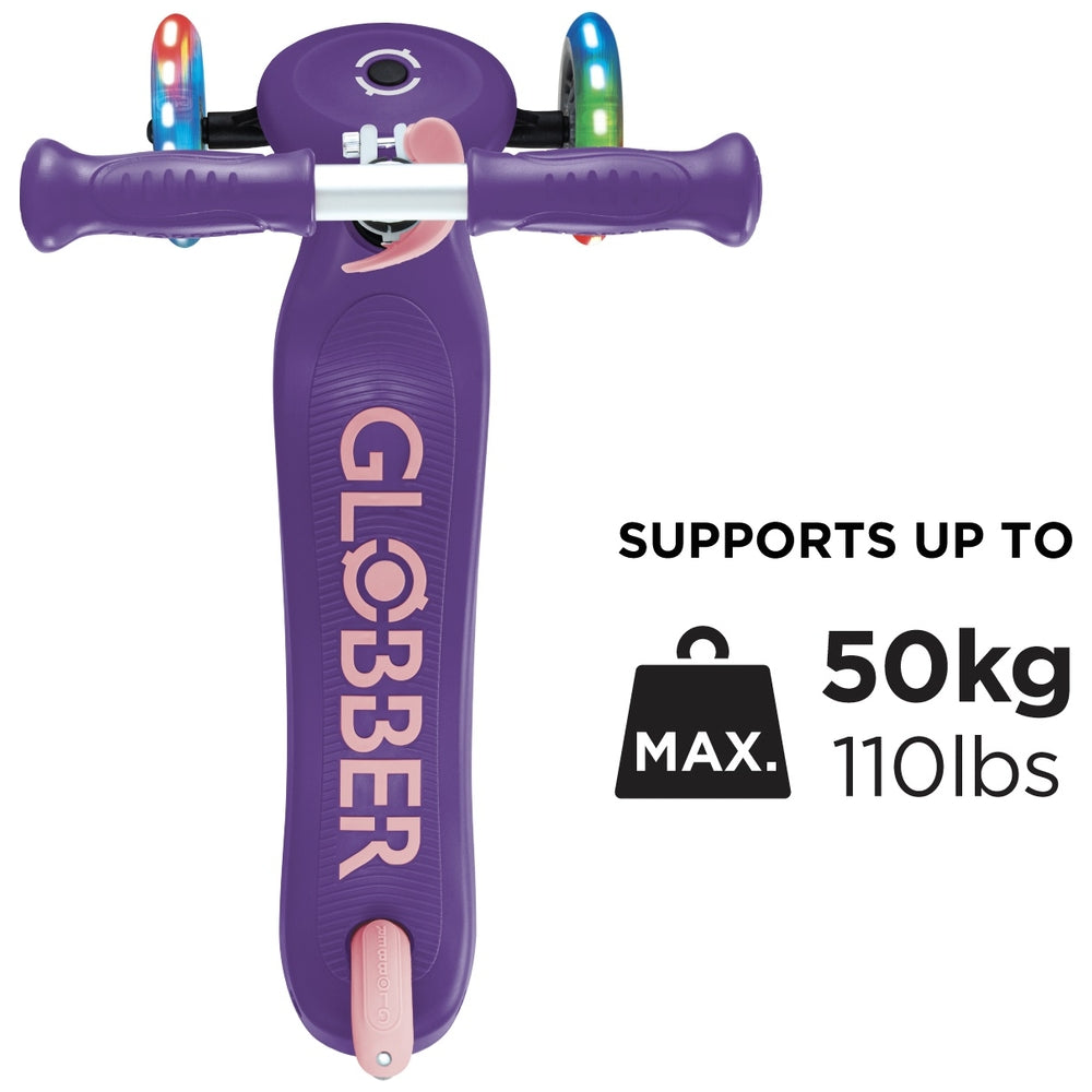 Globber Primo Plus Lights Purple Scooter