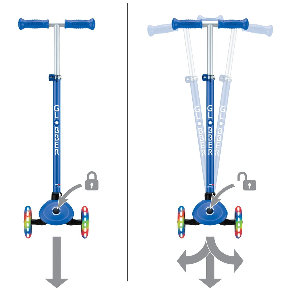 Globber Primo Plus Lights Navy Blue Scooter