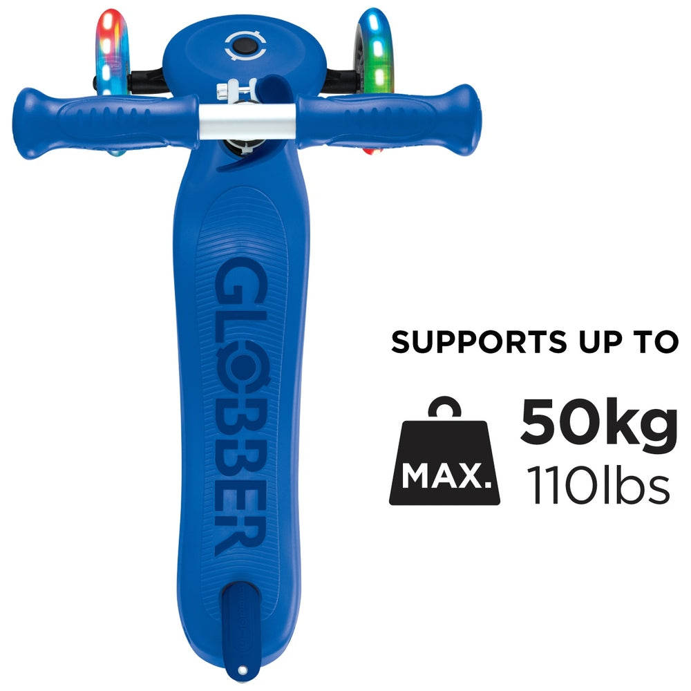 Globber Primo Plus Lights Navy Blue Scooter