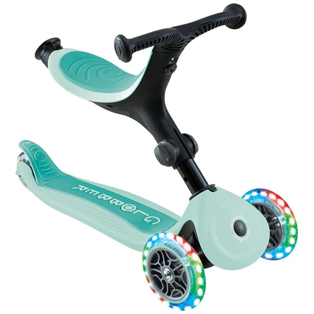 Globber Go Up Active 360° Lights Mint Scooter