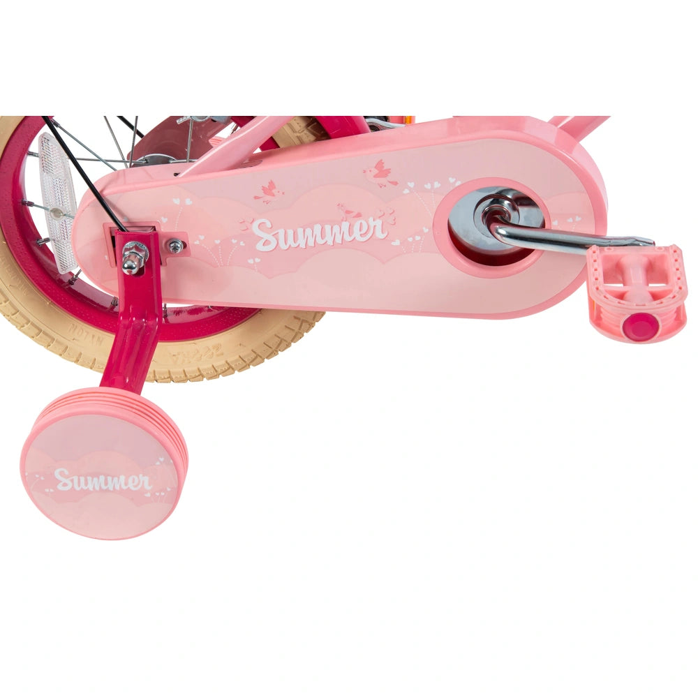 12 Inch Verve Summer Bike With Basket Pink