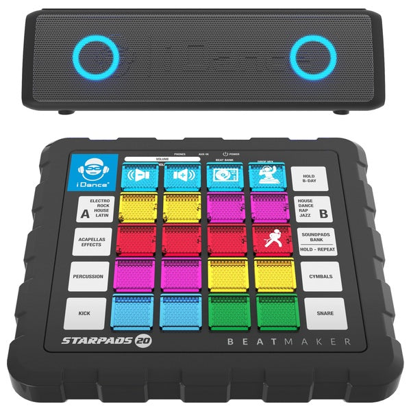 Idance Starpads 20 Beatmaker With Soundbar Bluetooth Speaker