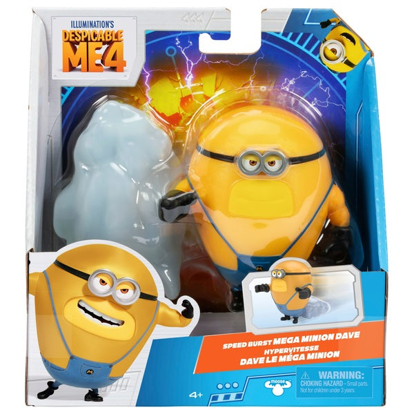 Despicable Me 4 Speed Burst Mega Minion Dave Action Figure