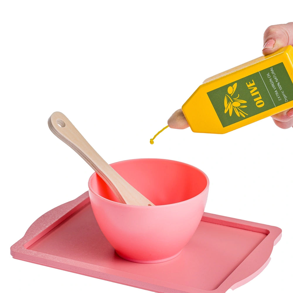 Kitchen Corner Wooden Cookware 12 Piece Playset