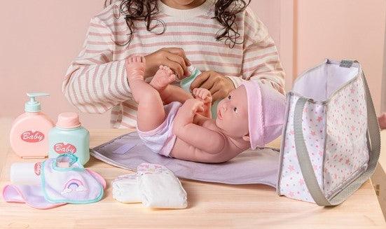 2-In-1 Doll Changing Bag And Mat With Accessories