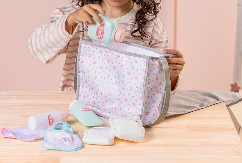 2-In-1 Doll Changing Bag And Mat With Accessories