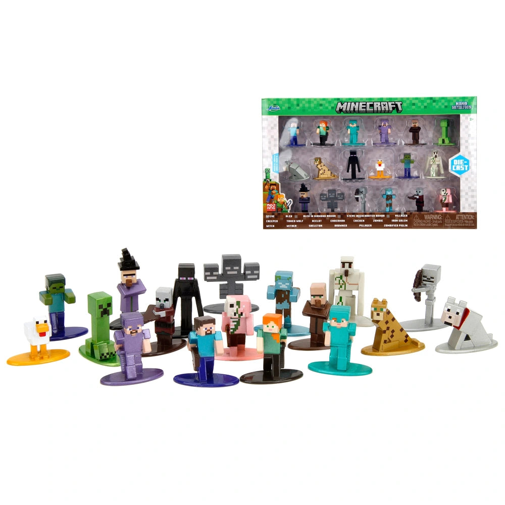 Minecraft Diecast Nano Figures 18 Pack