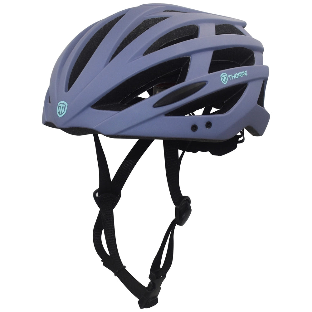 Thorpe Bike Helmet With Rear Led Light Storm Grey Size 55 - 58Cm