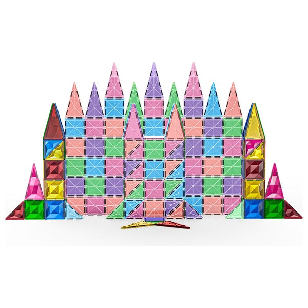 Magnetic Tiles 150-Piece Pastels & Diamonds Set