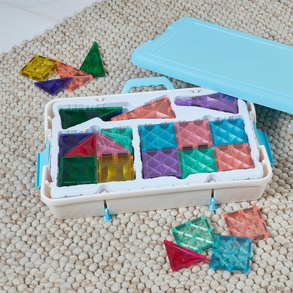 Magnetic Tiles 150-Piece Pastels & Diamonds Set