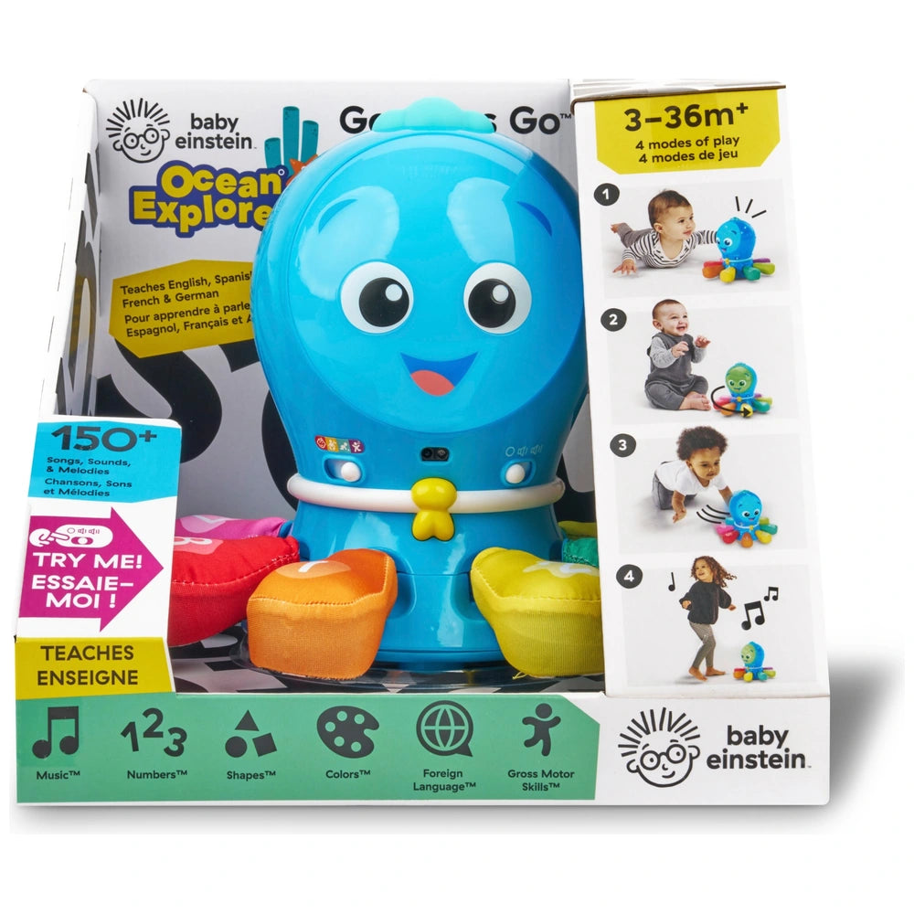 Baby Einstein Ocean Explorers Go Opus Go 4-In-1 Crawl & Chase Toy