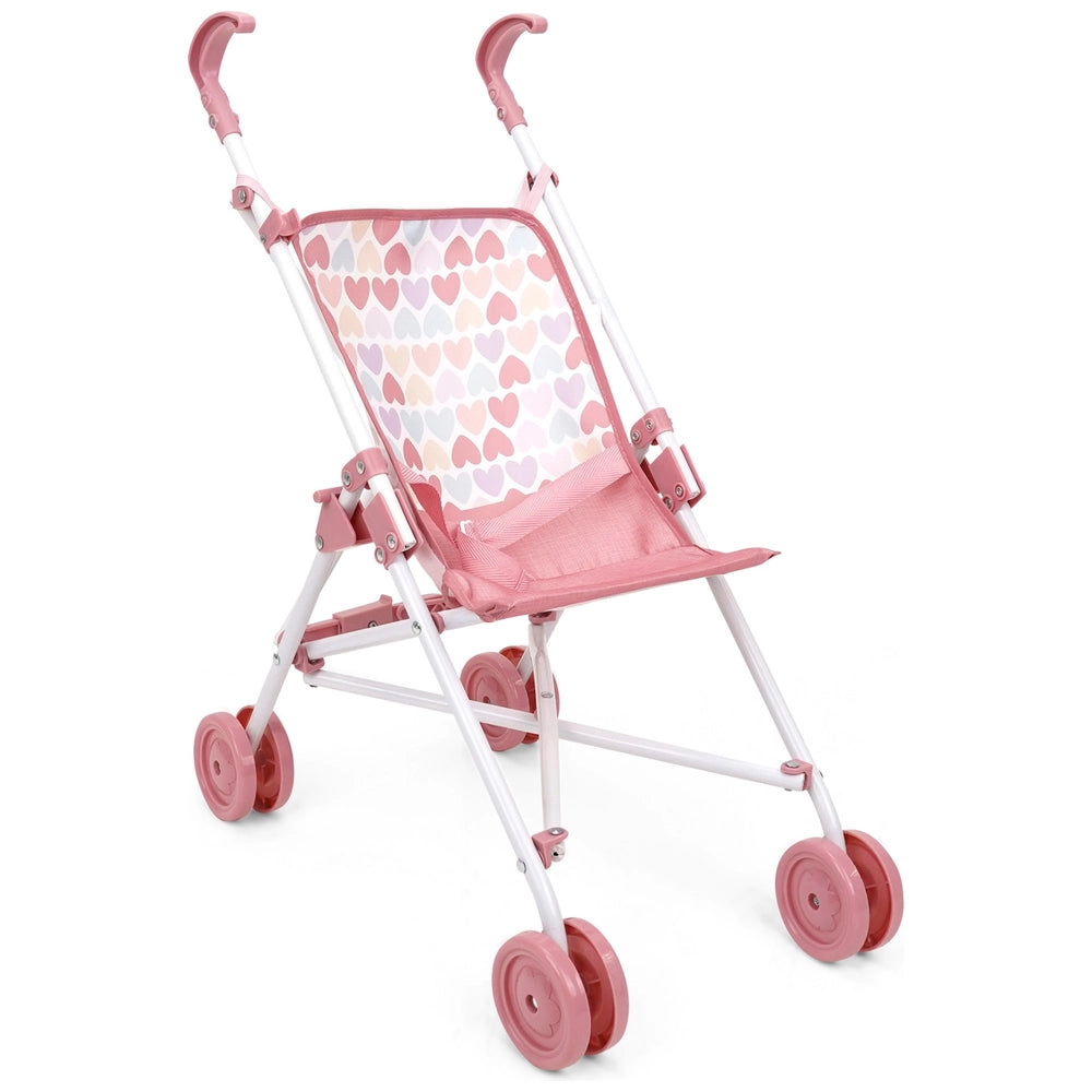 Ivy & Lily Baby Doll Umbrella Stroller Pink Heart Print