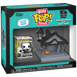 Funko Bitty Pop! Towns: Disney The Nightmare Before Christmas Jack Skellington And Jack's House