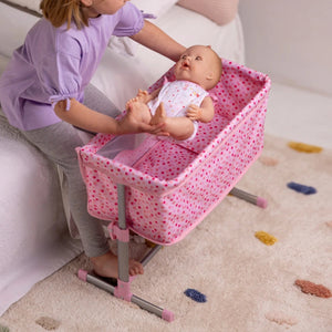 Ivy & Lily Baby Doll Bedside Crib With Pillow And Quilt