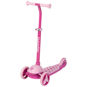 Isporter Mini Scooter With Rgb Lights Pink