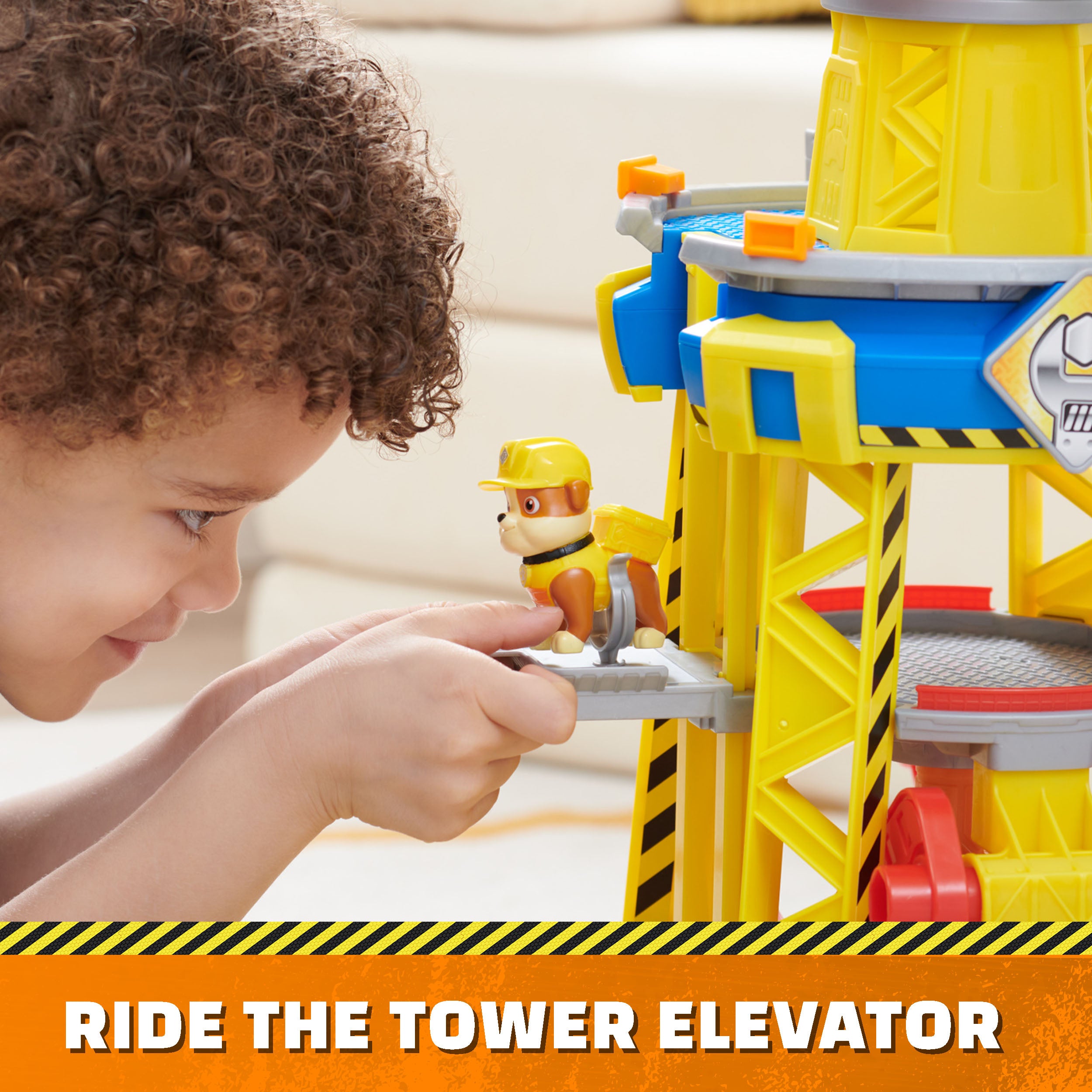 Rubble And Crew Bark Yard Crane Tower Playset With Rubble Action Figure