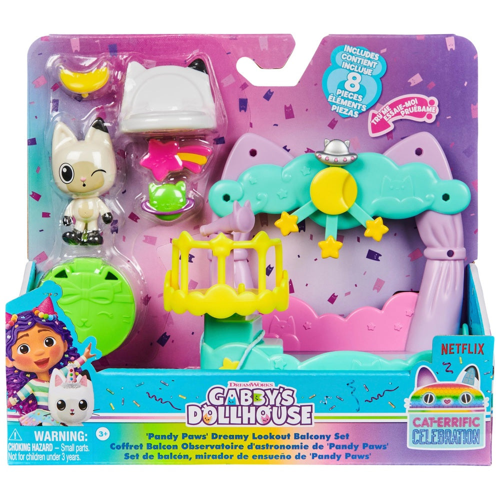 Gabby's Dollhouse Pandy Paws Dreamy Balcony Playset
