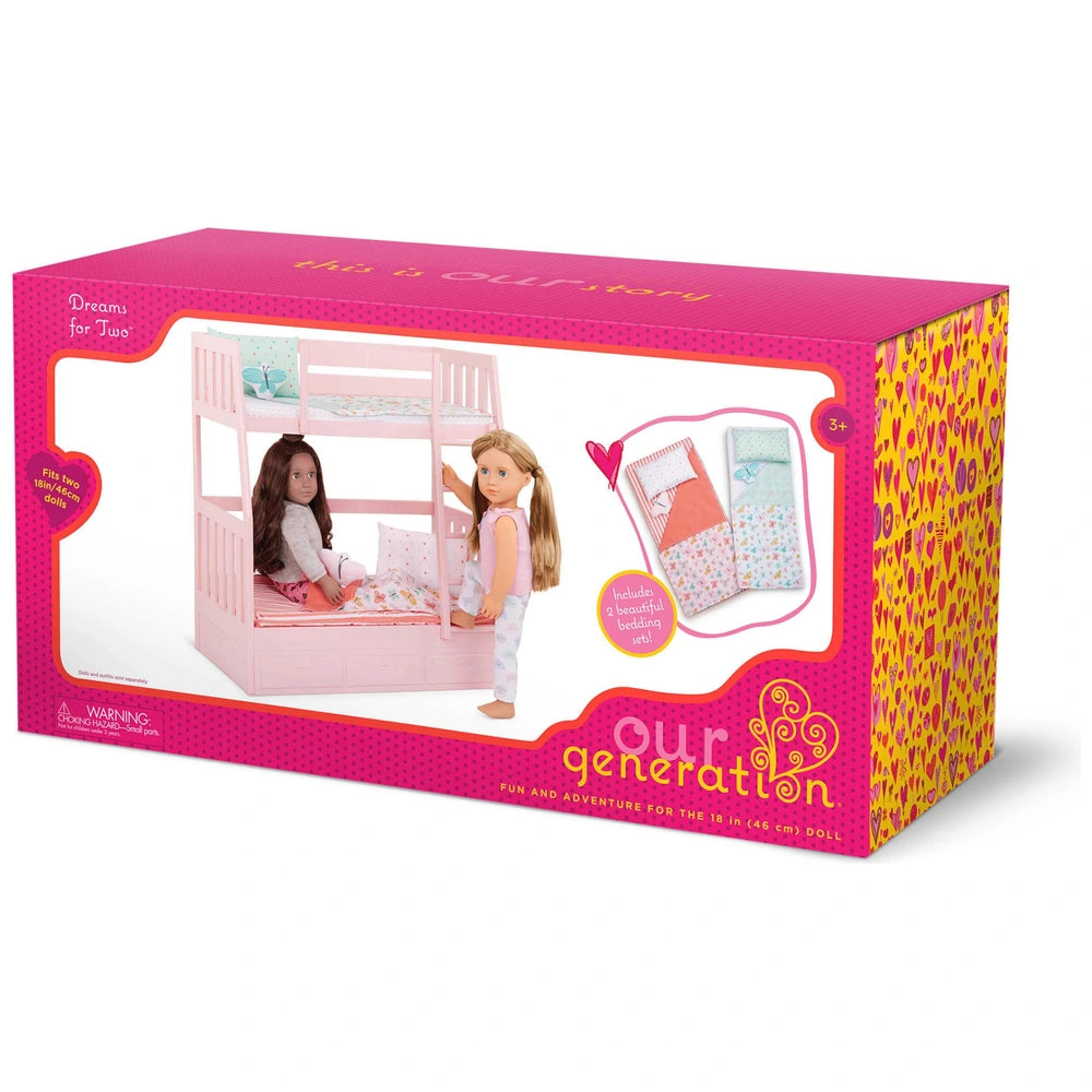 Our Generation Bunk Bed Dreams For Two Playset