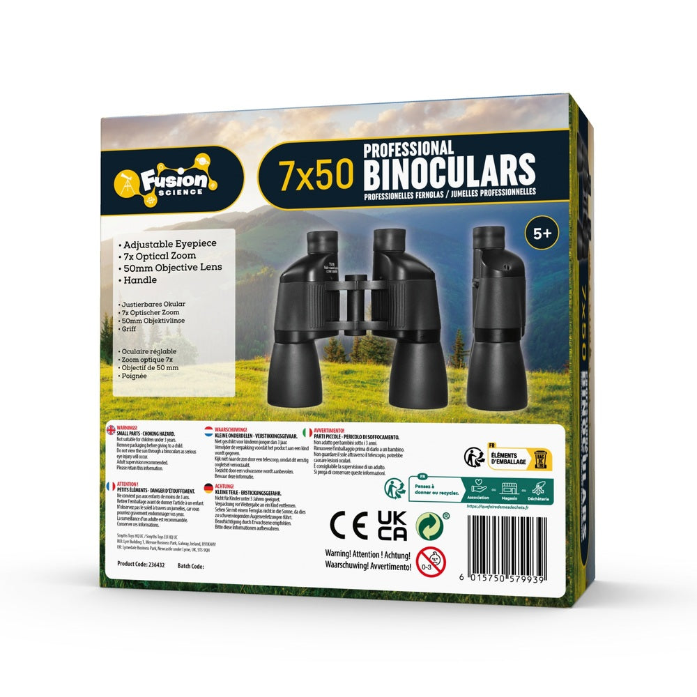 Fusion Science Binoculars 7 X 50 Black