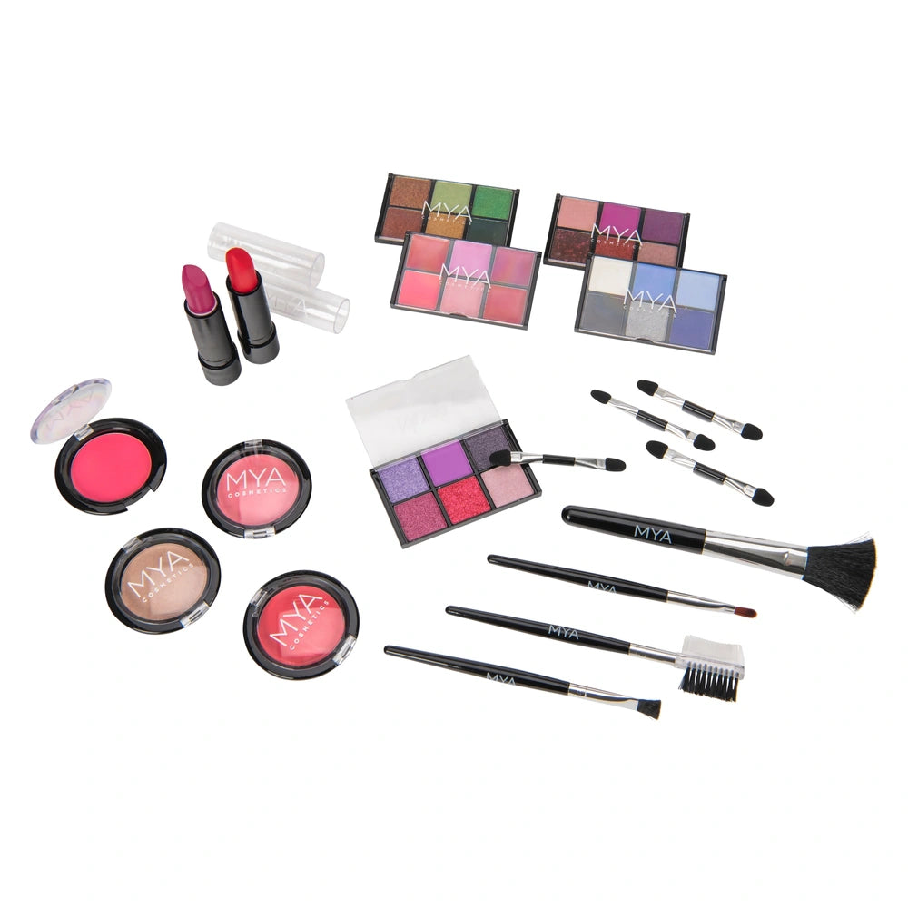 Mya Pink And Black Makeup Case