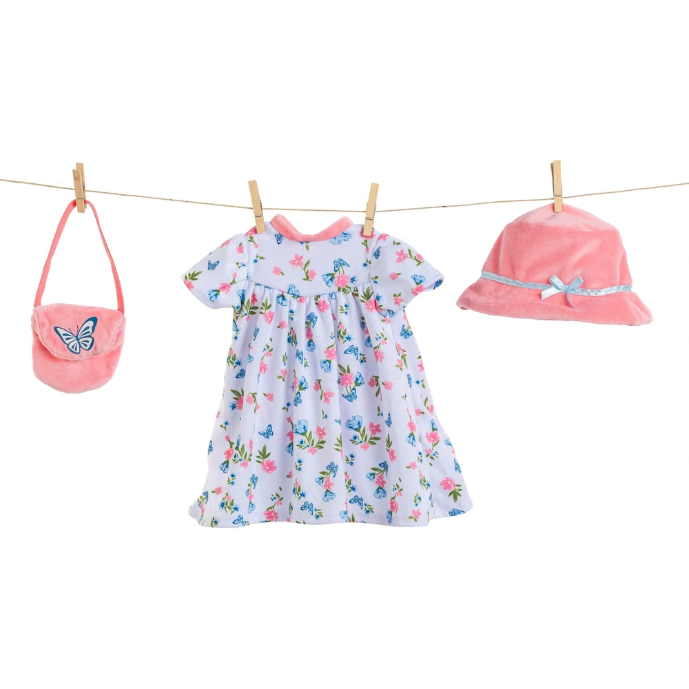 Ivy & Lily Baby Doll Dress With Accessories 2 Pack 43Cm