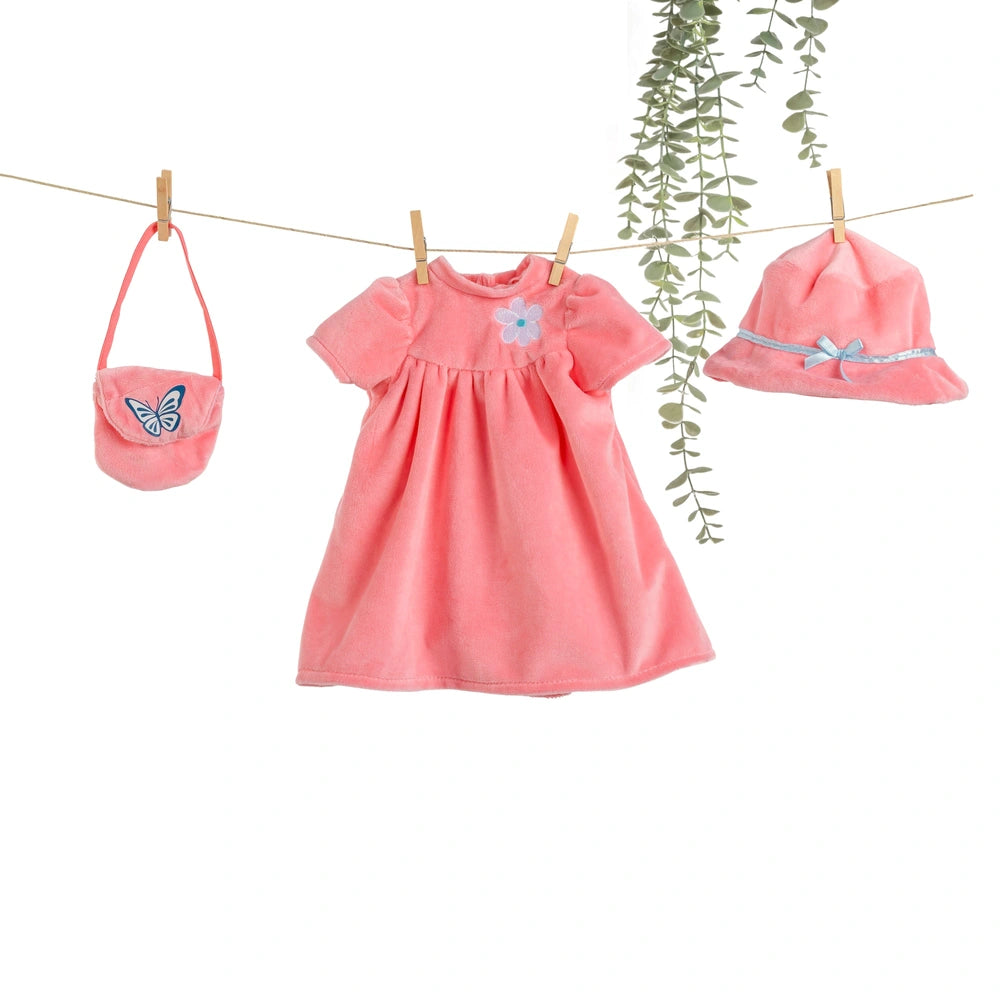 Ivy & Lily Baby Doll Dress With Accessories 2 Pack 43Cm