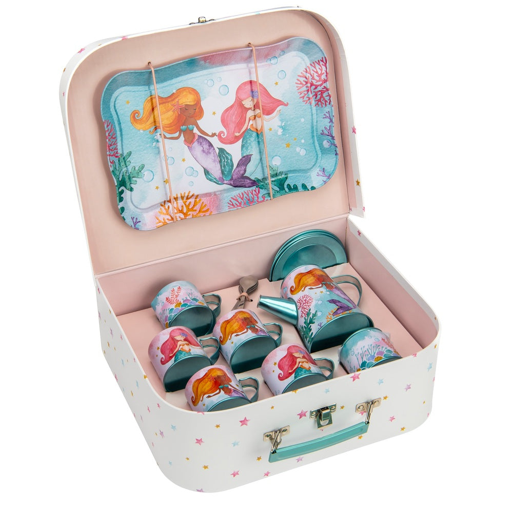 Mermaid Tin Tea Set