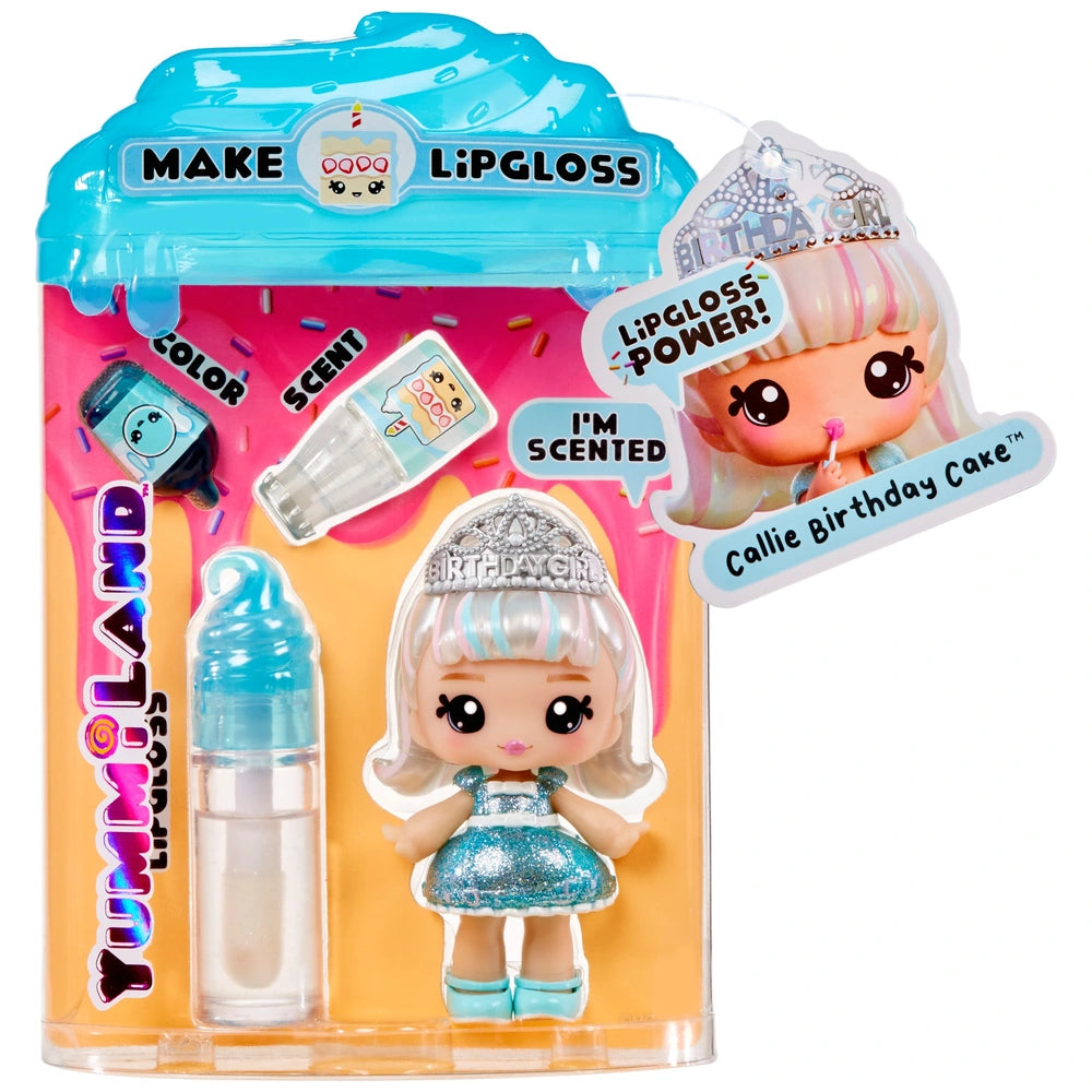 Yummiland Lipgloss Doll- Callie Birthday Cake