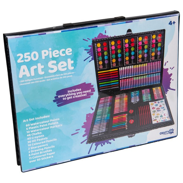 Crafty Co. 250 Piece Kids Art Set
