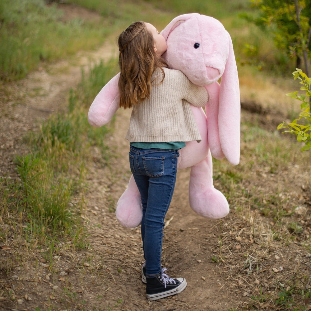 World's Softest Plush 122Cm Jumbo Pink Bunny